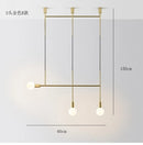 GobekUsa Black Rose Gold Long Tube Chandelier | Nordic Design for Cafe, Bar & Restaurant