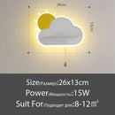 GobekUsa Cloud Wall Lamps: Modern Kids Room Lighting with Switch, Children's Bedroom Decor