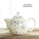 GobekUsa Dragon Teapot Tea Set, Porcelain Kung Fu Teaware for Puer Oolong Ceremony