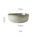 GobekUsa Ceramic Dessert Plate - Round Solid Pattern - Household Tableware