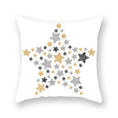 GobekUsa Geometric Star Stripe Print Pillowcase - Wholesale, 45x45cm