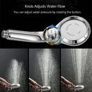 GobekUsa High Pressure ABS Shower Head with Stepless Adjustable Button Rotation