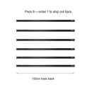 GobekUsa 100cm Black White Track for Track Lights Aluminum Rail Part