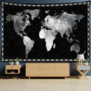 GobekUsa Geometric World Map Tapestry Wall Hanging: 3D Print Decor Yoga Mat Sleeping Pad