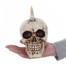 GobekUsa 15cm Resin Skull Head Bullet Handicraft Decor Statue Halloween Props