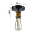 GobekUsa Iron Cage Ceiling Light Modern Nordic Retro Black Loft E27 Home Lighting