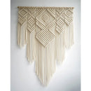 GobekUsa Large Hand-Woven Macrame Tapestry with Tassels