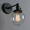 GobekUsa Industrial Glass Canopy Wall Sconce Light for Kitchen Bathroom Corridor