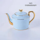 GobekUsa Bone China Coffee Set Tea Luxury Porcelain Set with Teapot and Cups
