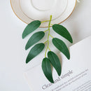 GobekUsa Green Silk Willow Leaves Flowers for Home Wedding Decoration