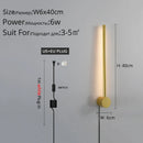 GobekUsa Black LED Wall Sconce for Living Room Bedroom Lighting