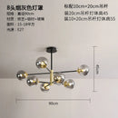 GobekUsa Glass Ball LED Chandelier - Modern Indoor Lighting Fixtures for Living Room & Bedroom