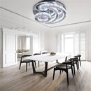 GobekUsa Crystal Chandelier for Home Hotel Decor, Modern LED Ceiling Light Fixture