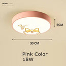 GobekUsa Kids Cartoon Acrylic Ceiling Light with Remote Control LED Girl Children's Room Lighting