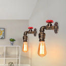 GobekUsa Industrial Water Pipe Wall Sconce for Restaurant Cafe Bar Kitchen