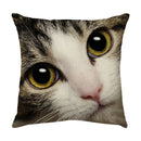GobekUsa Cute Cat Sofa Cotton Linen Cushion Cover Pillowcase Home Decor Pillow