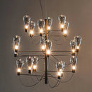 GobekUsa Contemporary Iron Glass Chandelier for Stylish Foyer Lighting