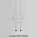 GobekUsa Industrial Iron Art LED Pendant Light - Black Minimalist Wall Lamp