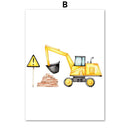 GobekUsa "Adventures in Motion" Canvas Print - Nordic Cartoon Transportation