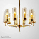 GobekUsa Glass Chandelier: Luxury Nordic LED Hanging Lamp for Living Room, Dining Room, Bedroom
