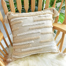GobekUsa Boho Style Tufted Tassles Cotton Linen Cushion Cover for Home Sofa Bed