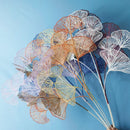 GobekUsa Ginkgo Leaf Branch Artificial Flowers Home Decor
