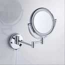 GobekUsa 8 Inch Brass LED Folding Makeup Mirror 3X/1X Magnification