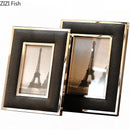 GobekUsa Crocodile Leather Modern Photo Frame for Living Room Decor & Gifts