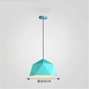 GobekUsa Iron Diamond Pendant Lights Modern Geometry Pendent Lighting for Living Room & Cafe