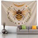GobekUsa Bee Daisy Wall Hanging: Bohemian Hippie Witchcraft Plant Dorm Decor