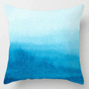 GobekUsa Blue Geometric Marble Stripe Line Pillowcases for Car Sofa Decor