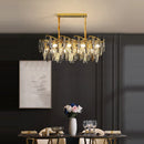GobekUsa Art Deco LED Crystal Chandelier Lighting for Foyer