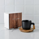 GobekUsa Japanese Style Ceramic Tea Pot Set with Wooden Handle | Heat-Resistant Borosilicate Glass