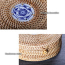 GobekUsa Handwoven Rattan Storage Box with Lid - Kitchen Organizer & Decorative Basket