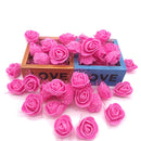 GobekUsa Handmade Foam Rose Flower Heads | 100Pcs Wedding Craft Decoration