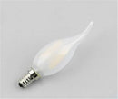 GobekUsa Frosted E14 LED Candle Crystal Lamp Warm White Retro Filament Bulb