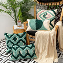 GobekUsa Geometric Embroidery Tassel Cushion Case 45x45cm Home Decor Pillow Case