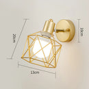 GobekUsa Iron Cage LED Wall Light for Home Decor Indoor Lighting Fixture