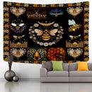 GobekUsa Bee Daisy Wall Hanging: Bohemian Hippie Witchcraft Plant Dorm Decor