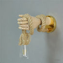 GobekUsa Hand Shape Hemp Rope Wall Light for Corridor Bar Restaurant, E27 Wall Decoration Lamp