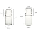 GobekUsa Glass Drinkware Set - Strong Borosilicate Glass - Cold Drink Cup, Tumbler, Juice Milk Pot