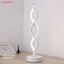 GobekUsa LED Ring Table Lamp: Modern Nordic Bedroom Lighting Fixture