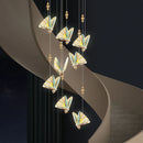 GobekUsa Butterfly Stairs Bar Hanging Wire Pendant Light