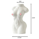 GobekUsa Abstract Nude Female Ceramic Vase Black White Home Decor Ornament