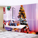 GobekUsa Christmas Fireplace & Tree Tapestry Wall Hanging