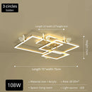 GobekUsa Butterfly Ceiling Lamp: Modern Rectangular Living Room Light for Master Bedroom