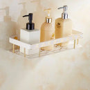 GobekUsa Bathroom Accessories Set: Shelf, Towel Rack, Paper Holder, Toilet Brush Holder, Towel Hanger, Hooks