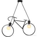 GobekUsa Iron Bike Chandelier Pendant Lamp for Restaurant, Bar & Home Lighting