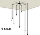 GobekUsa Industrial Retro Wall Lamp Black LED Hanging Light