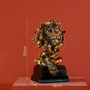 GobekUsa Gold Resin Sculpture | Nordic Luxury Technology Decor for Home & Office